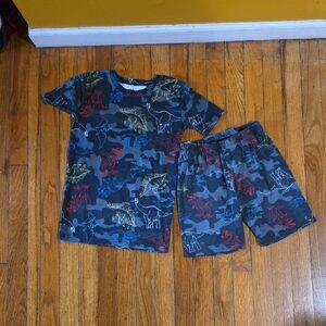 The Children's Place  Kids Dinosaur Print Pajamas Set - Multicolor